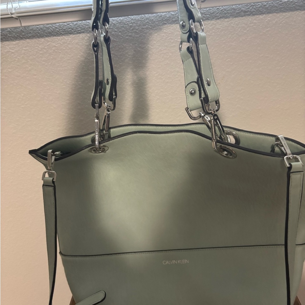 Calvin Klein Mint Green Tote Bag